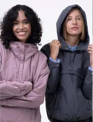 Women's Packable Baggy Fall Puffer Hoodie Coat