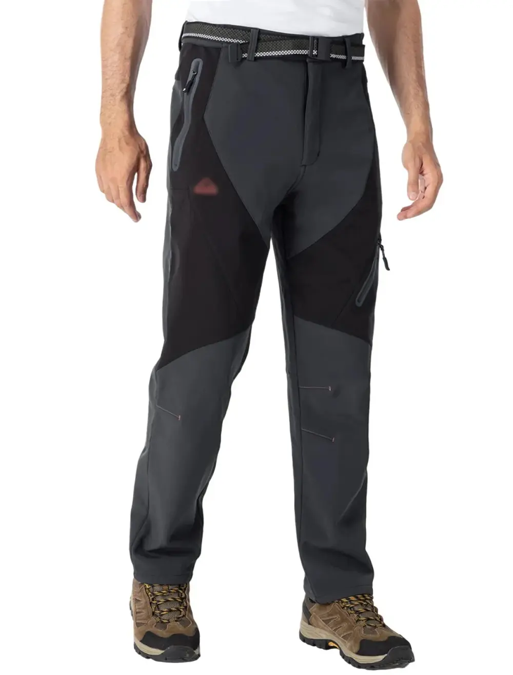 Men's 8-Pack Insulated Waterproof Pant Windproof Warm Fleece Lined Ski Trousers