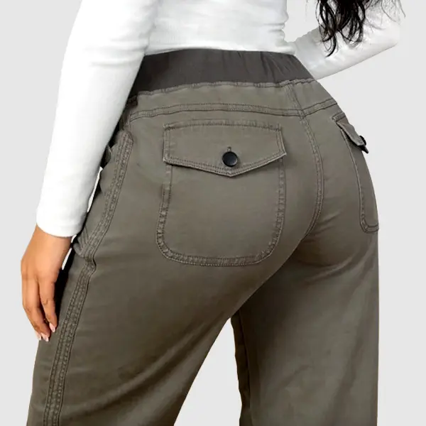 ⚡FINAL SALE⚡- Women's High Stretch Mid Rise Straight Pants