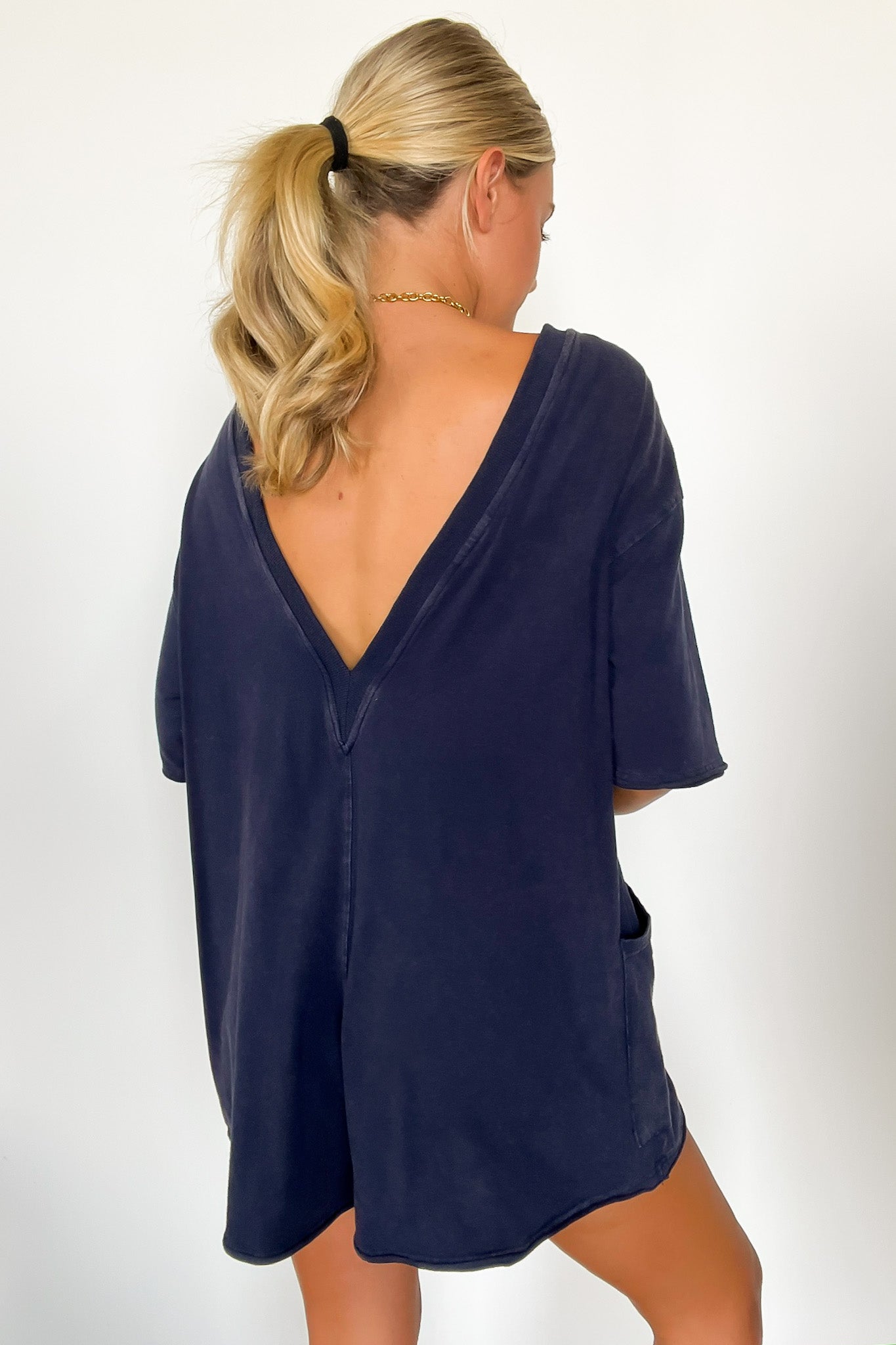 Short Sleeve Relaxed Romper