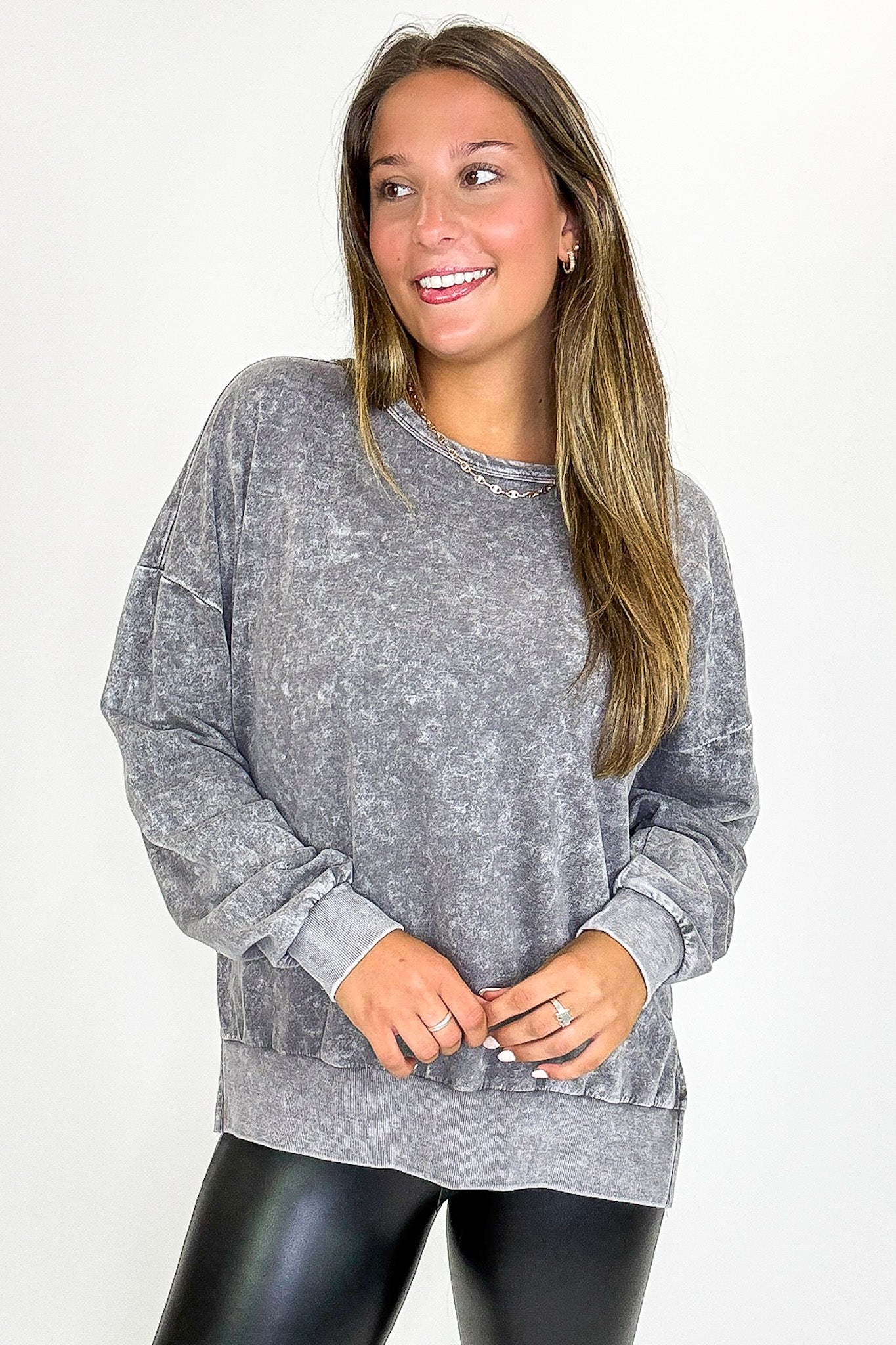 Vintage Mineral Wash Pullover