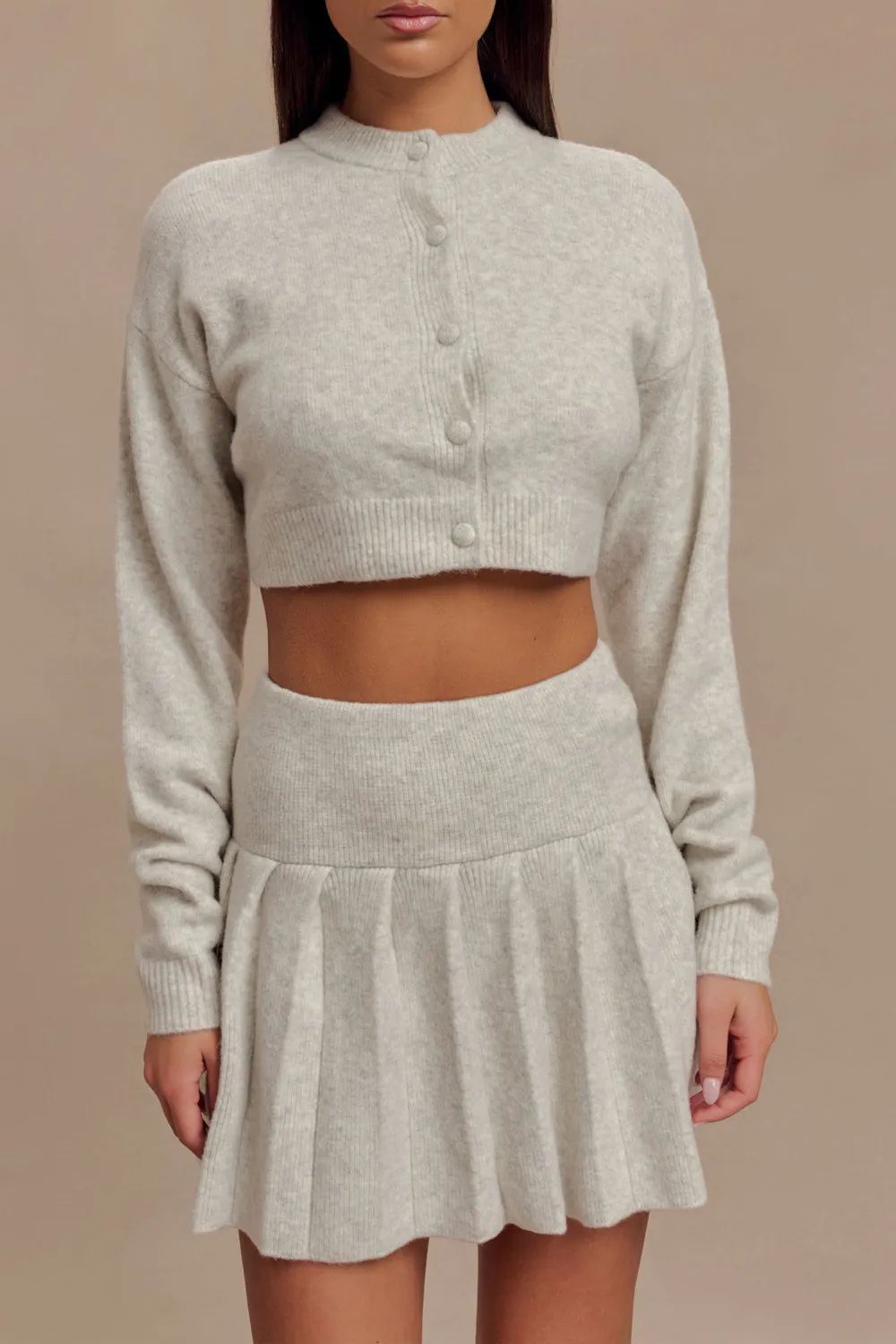 Button Front Knit Cardigan