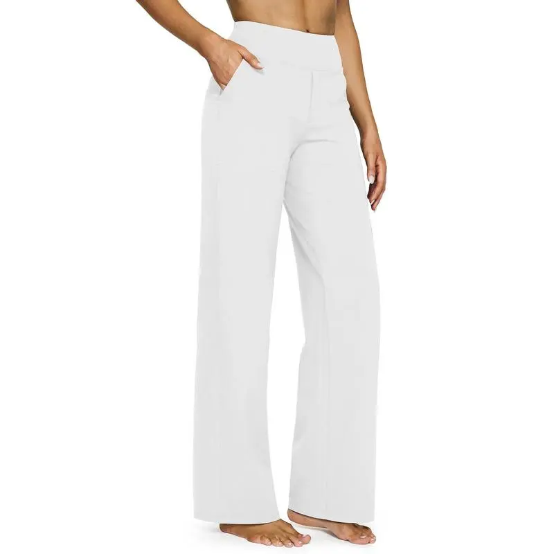 Loose High-Waist Business Casual Pants Yoga Pants Women Wide Leg Pants