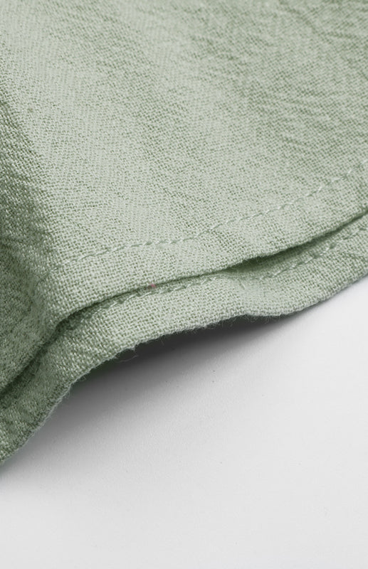 Ladies Loose Short Skirt Ruffle Vest Cotton Linen Dress