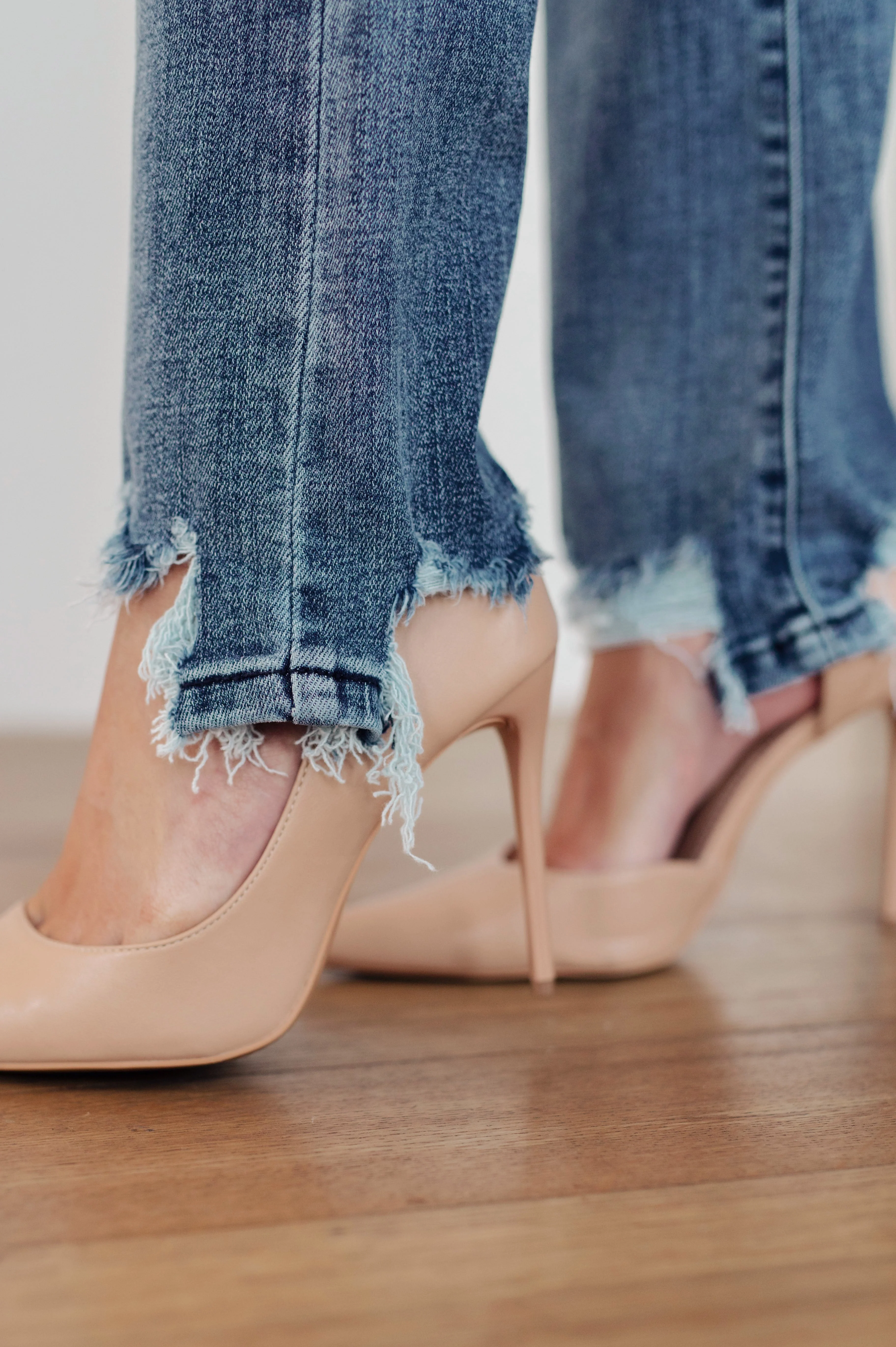 Destroyed Straight Jeans