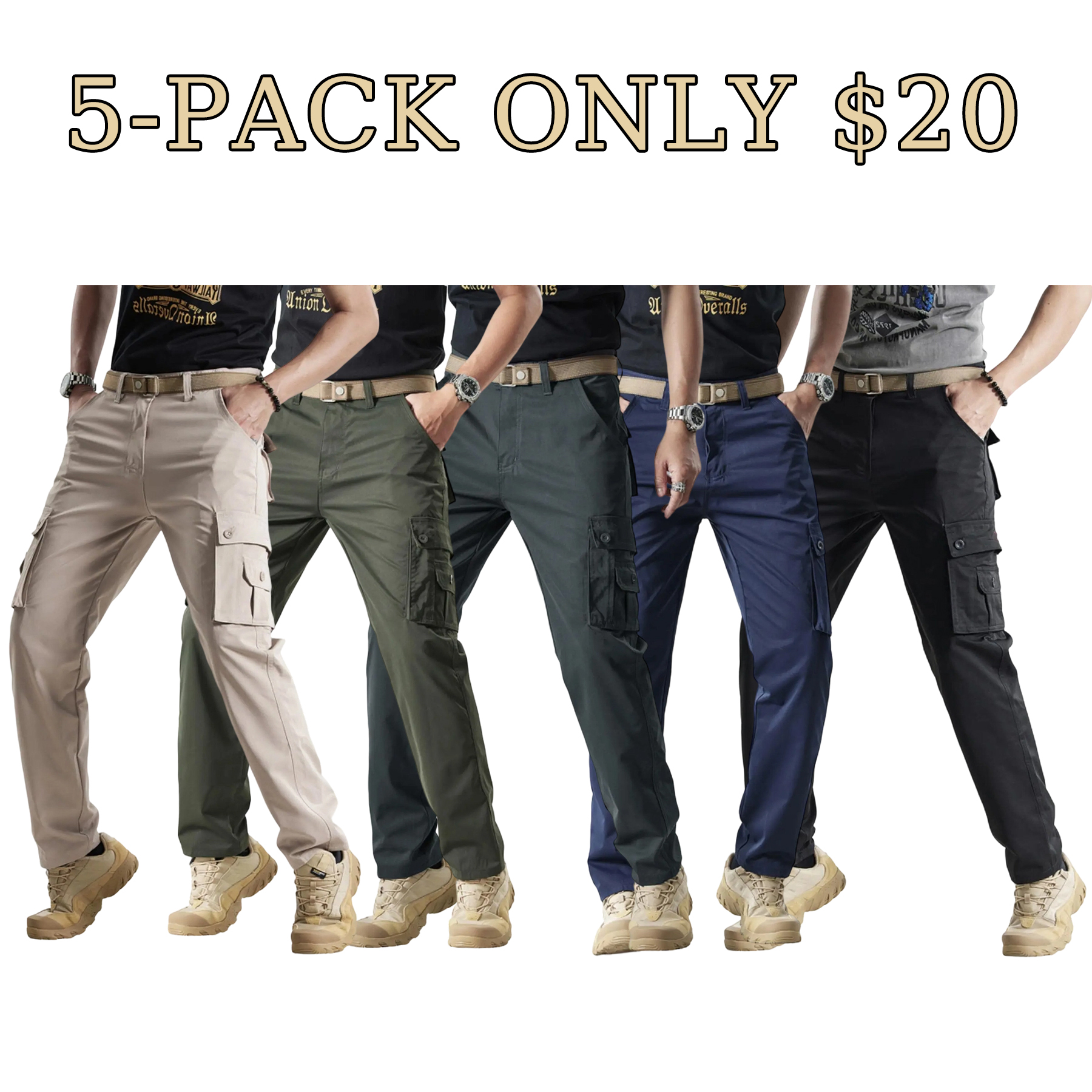 Rugged Multi-Pocket Men's Cargo Pants