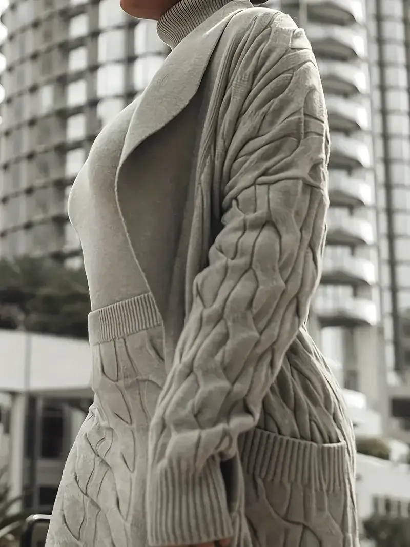 Elegant 3pcs Women's Fall/Winter Knit Set