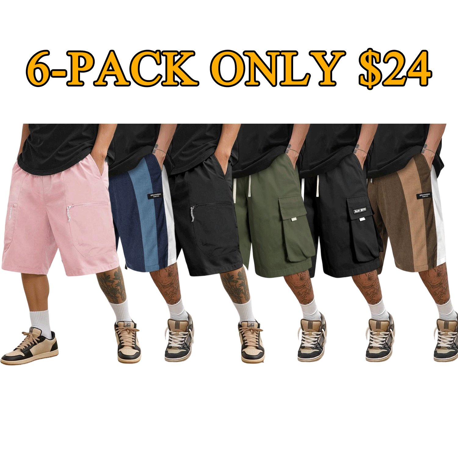 Men's Street Camo Cargo Shorts (Loose Fit)
