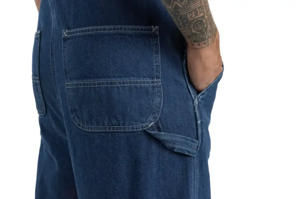 🔥Last Day Promotion!Men's Denim Bib Overalls, Workwear with Adjustable Straps and Convenient Tool Pockets