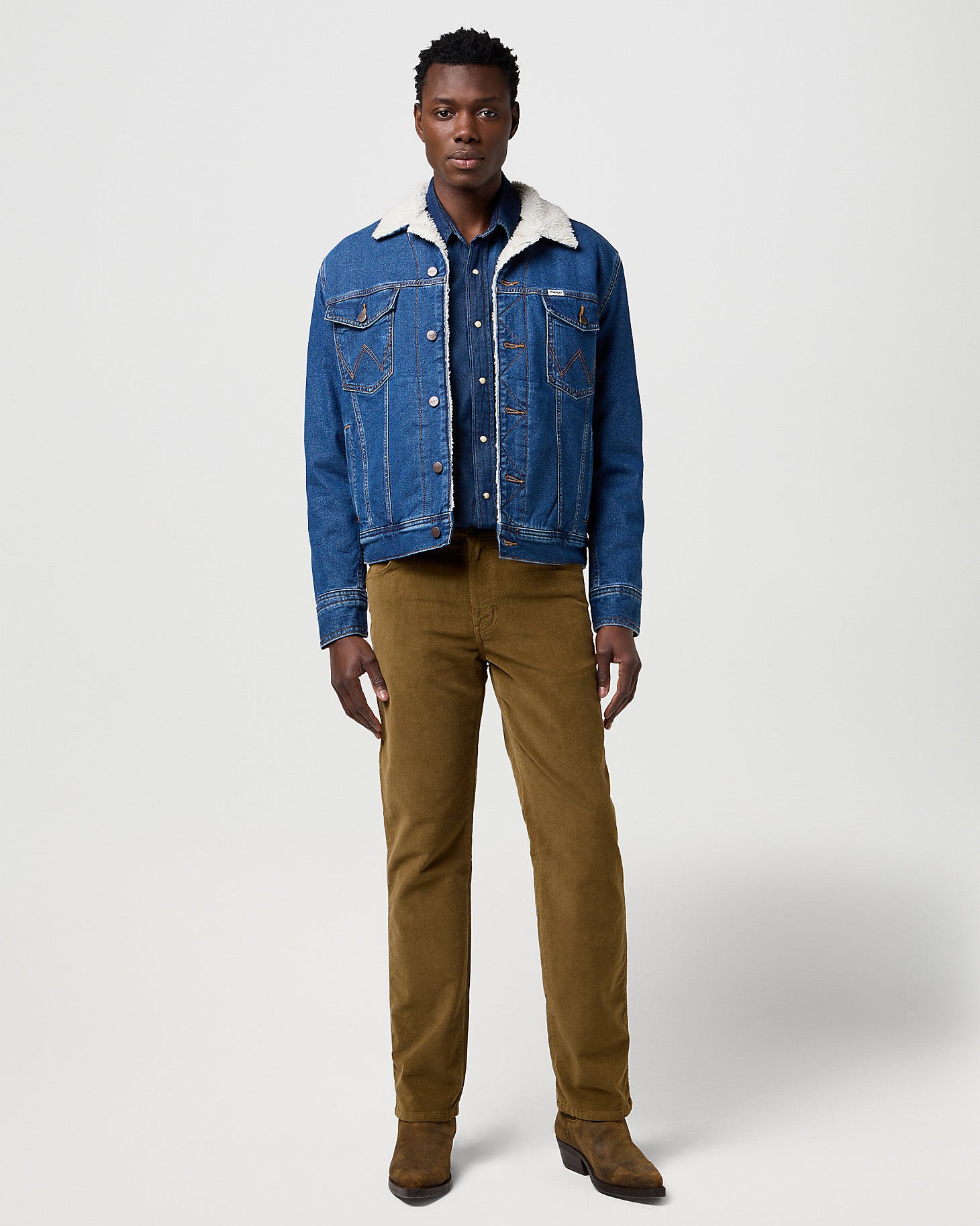 Texas Stretch Authentic Straight Mens Cords - Kangaroo