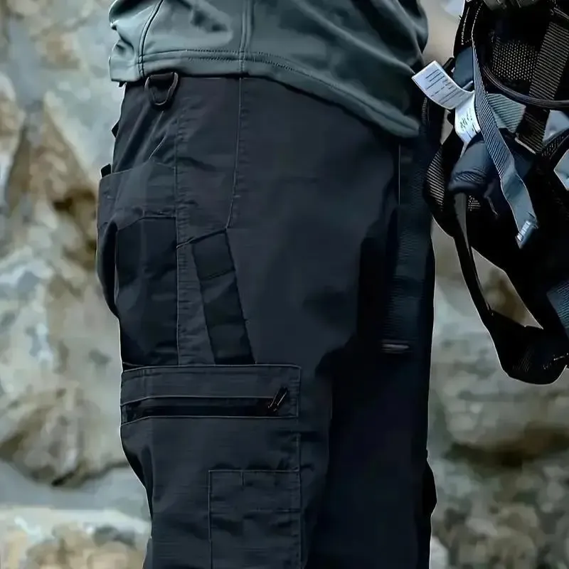 🔥2025 Men's Durable Solid and Printed Pocket Zipper Waterproof Tactical Overalls