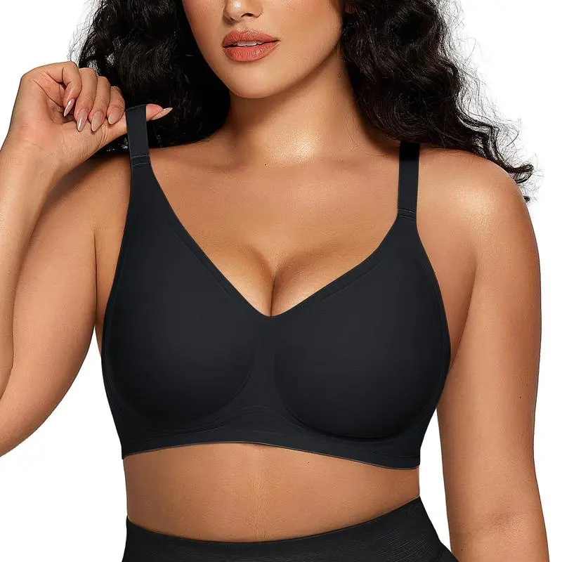 Women Comfortable Push Up Bras Wireless Seamless Full Coverage Bra