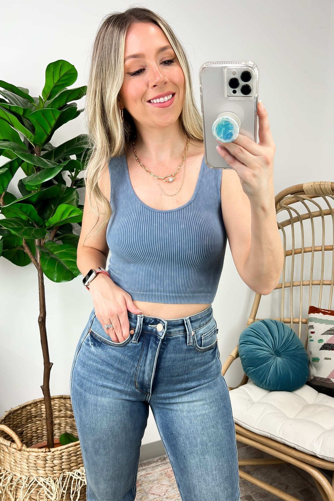 Ribbed Reversible Brami Top