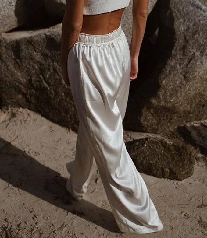 Women's Silk Trousers