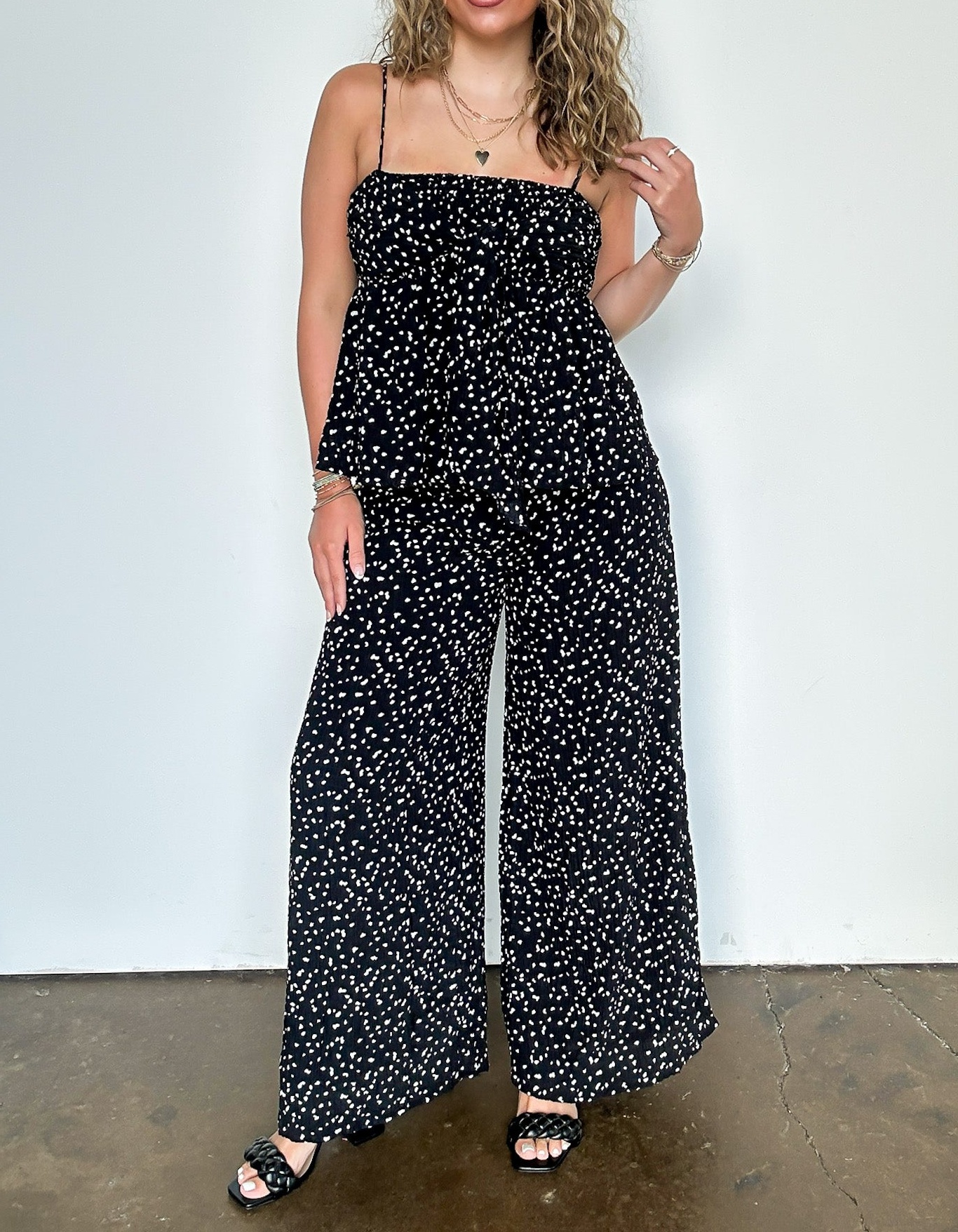 Flare High Waist Flowy Pants
