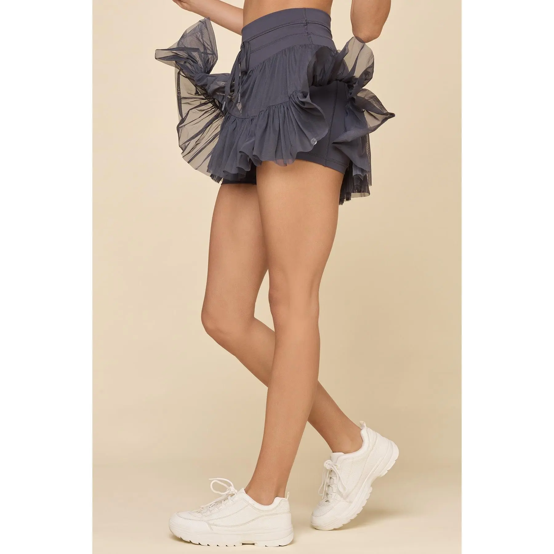 Women’s High-Waist Active Tennis Skort With Built-In Shorts