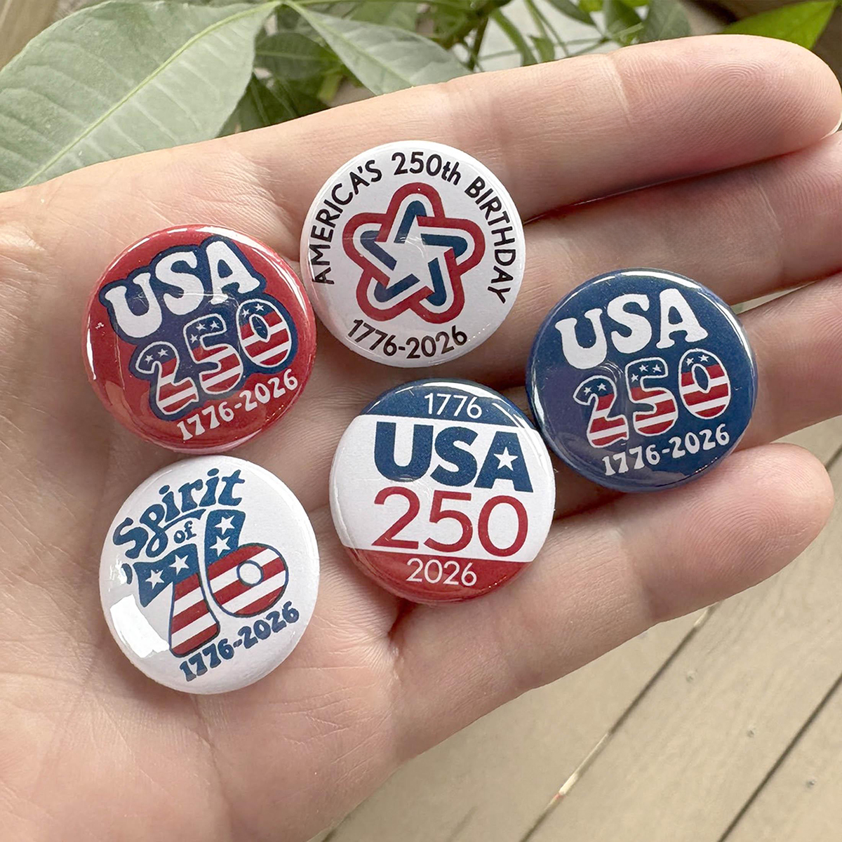 America 250th Anniversary MINI Buttons