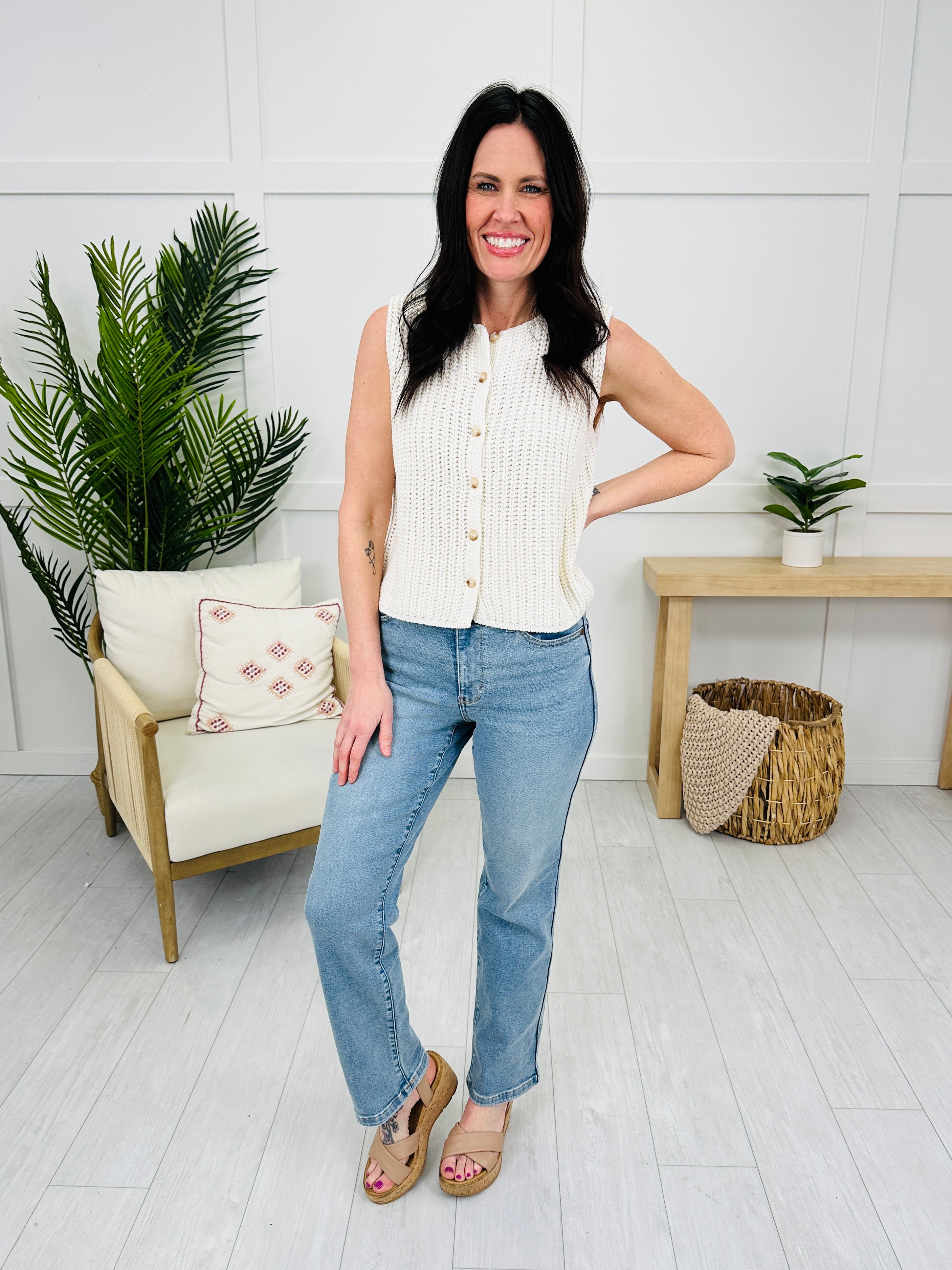 Judy Blue Don't Be Late Straight Leg Jeans