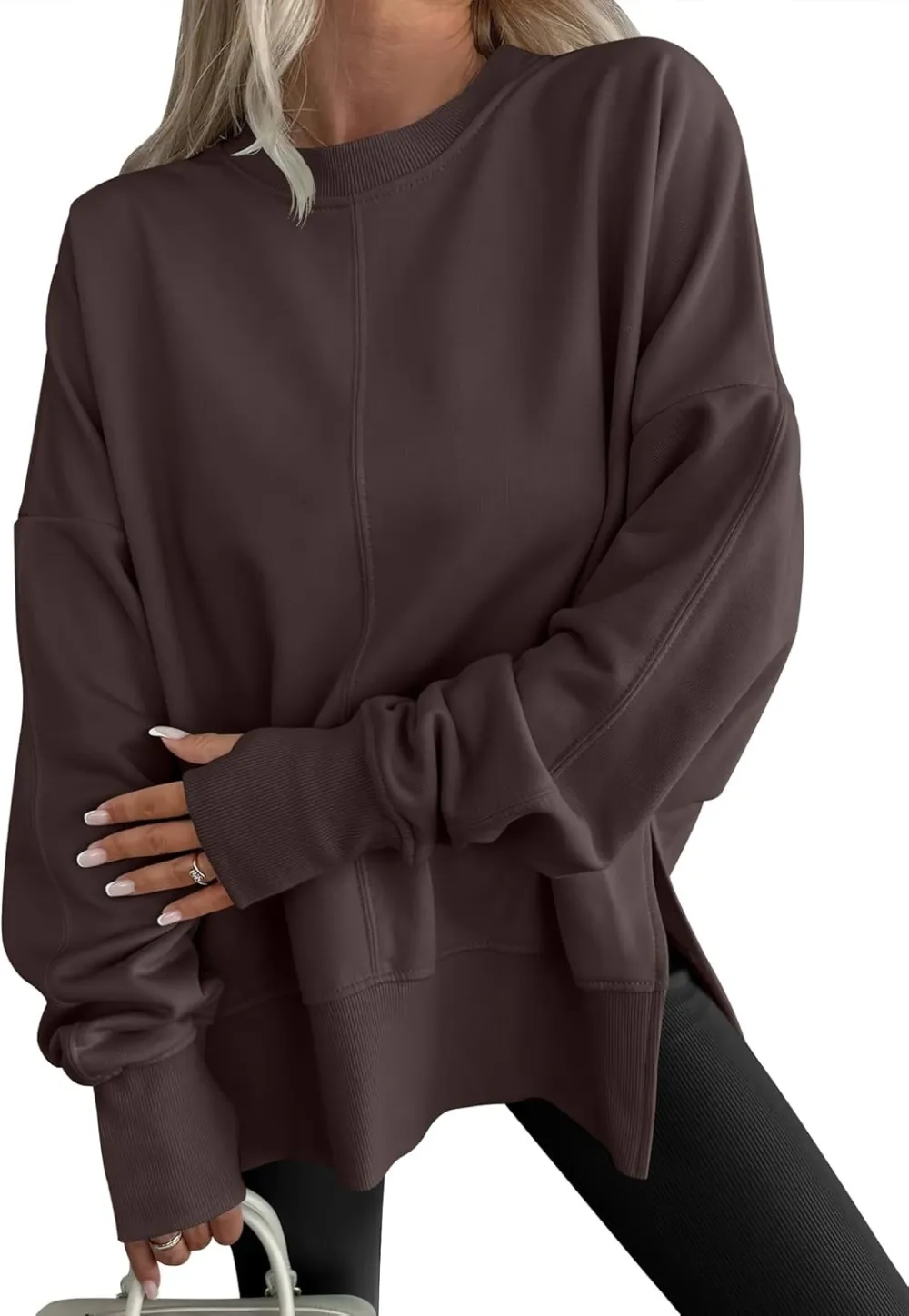 Women Oversized Sweatshirts Thumbhole Long Sleeve Hoodies Shirts