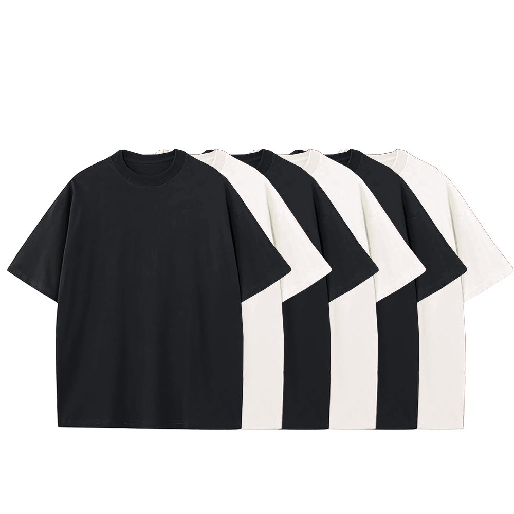 Men’s Multi-Pack Heavyweight 100% Cotton Drop Shoulder Fashion Tees