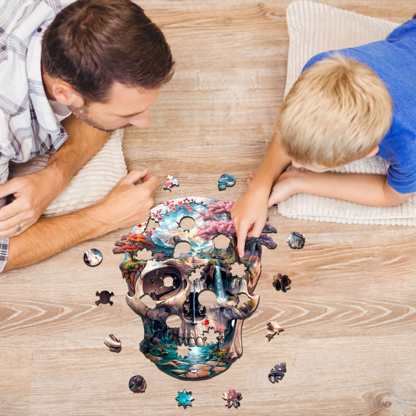 The Skull's New Life Wooden Jigsaw Puzzle