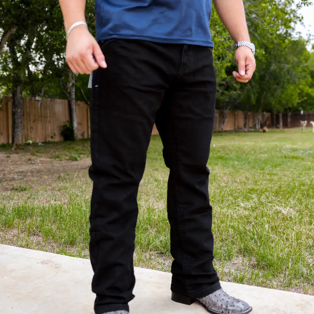 Men’s SA-034 Boot Cut Black Jean