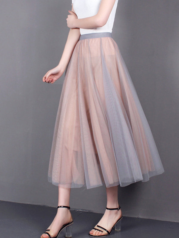 A-Line Skirt Midi Skirt