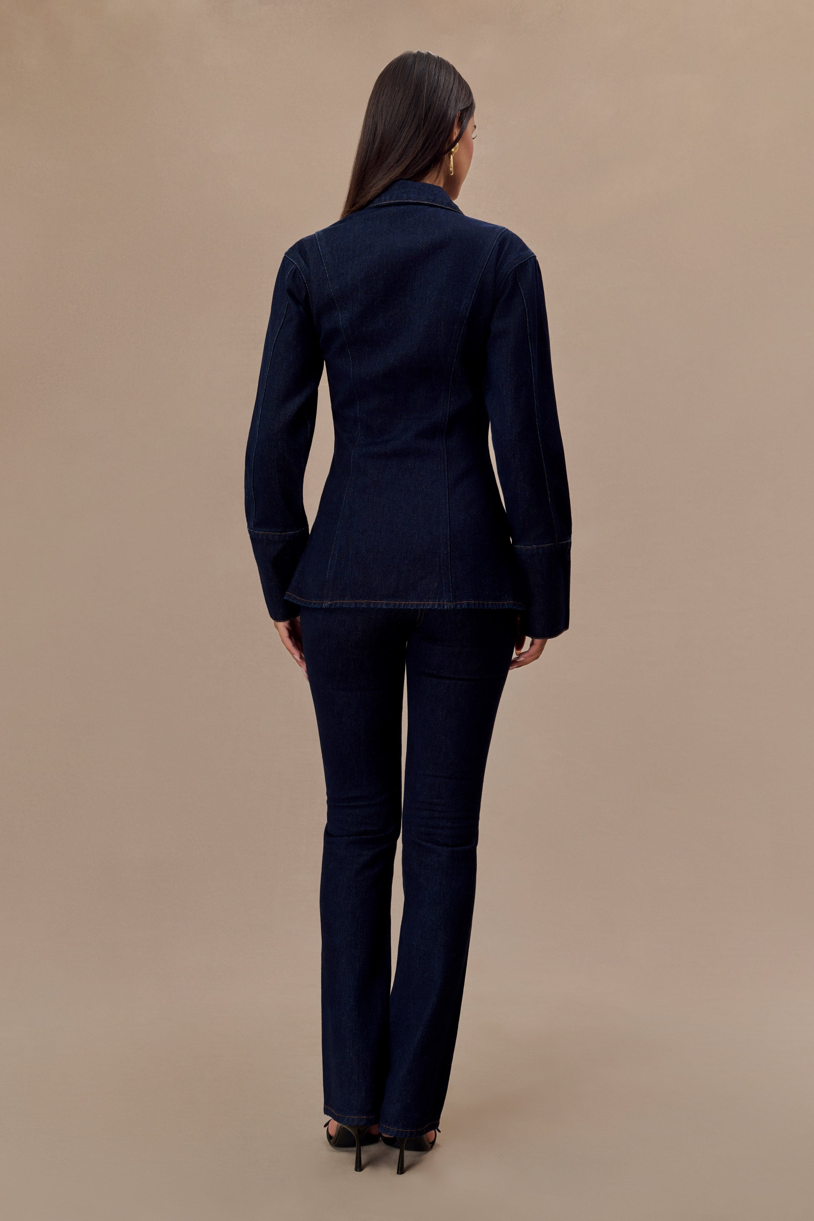 Blue Straight Leg Jeans