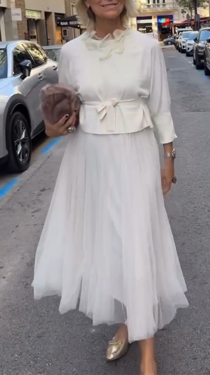 Women Inner Dress + Top Casual Suit