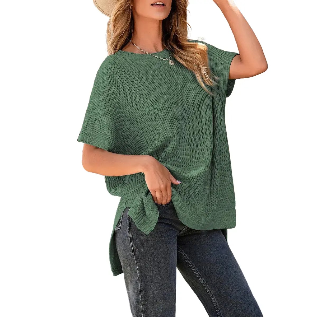 ✨✨Women’s Oversized Ribbed Knit Top