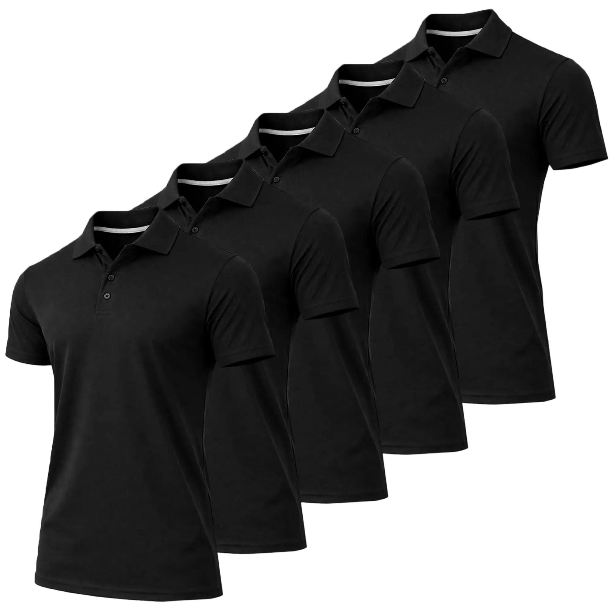 Men’s 5-Pack Performance Polo Shirts