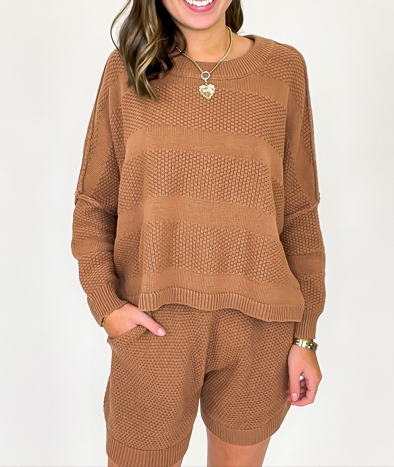 Ease Relaxed Fit Knit Top and Shorts Set