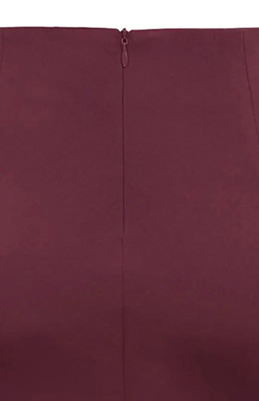 Pleated Solid Color Bodycon Midi Skirt