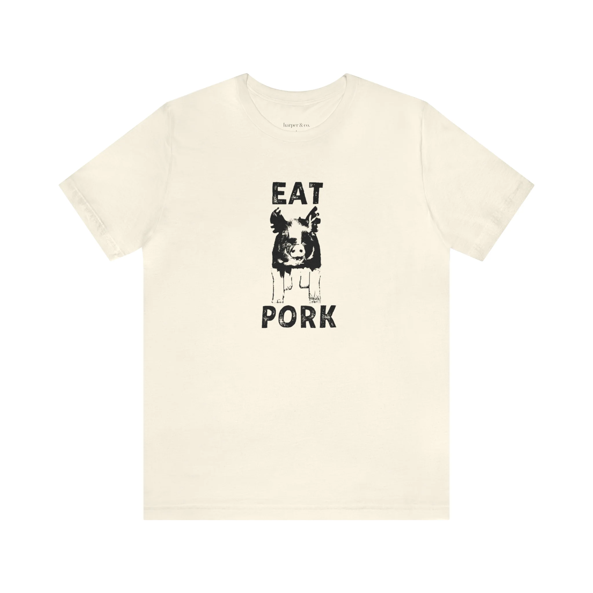 Eat Pork Unisex Jersey Short Sleeve Tee