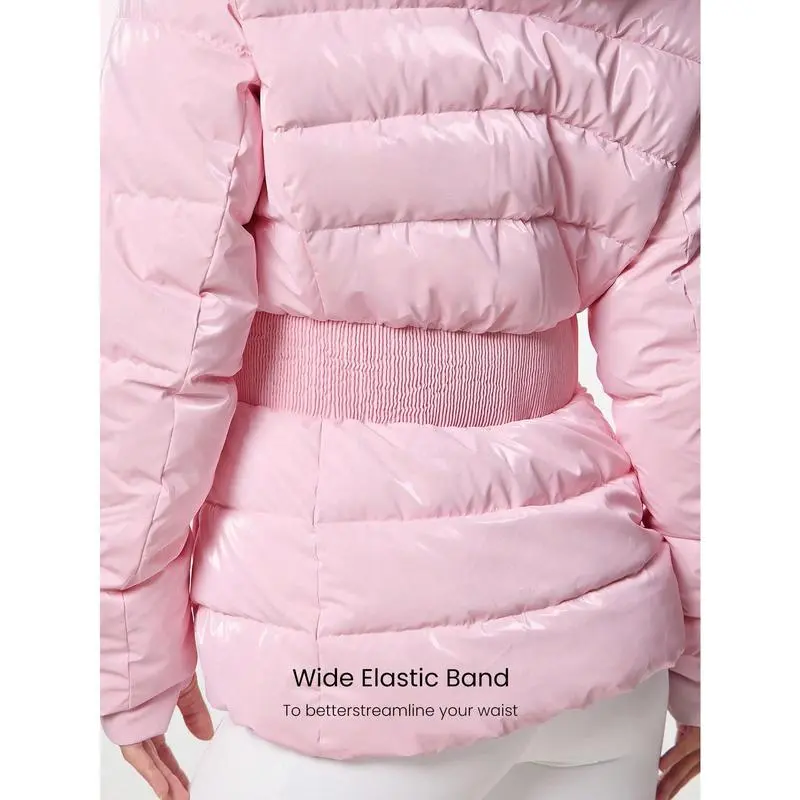 Shiny Water-Repellent Lightweight Puffer Jacket