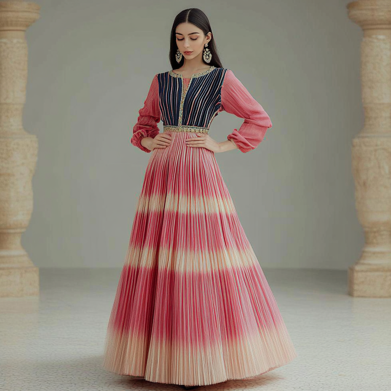 Elegant, comfortable and light dress for spring and summer vacation b741