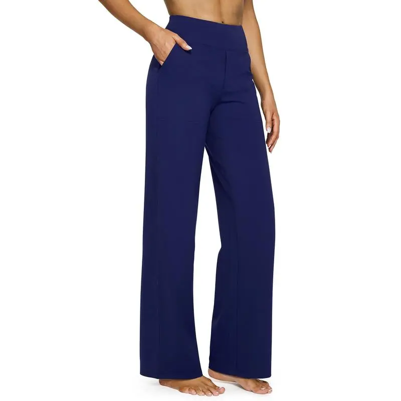 Loose High-Waist Business Casual Pants Yoga Pants Women Wide Leg Pants