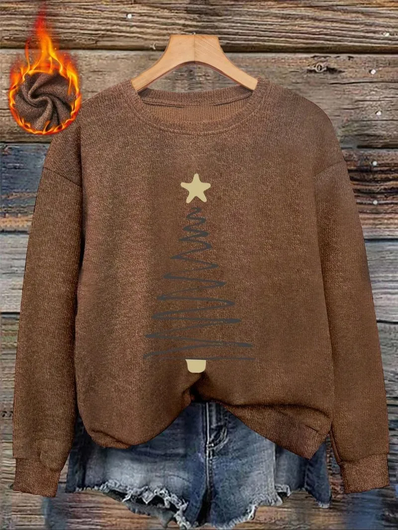 [Autumn and Winter] Women's casual and fashionable round neck faux sweater tops
