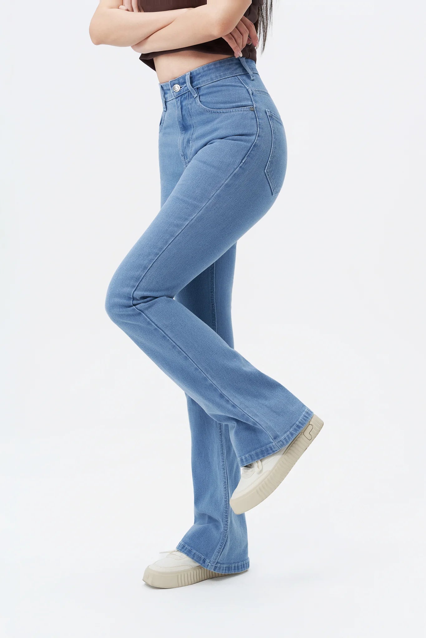Baby Blue Bootcut Flare Jeans