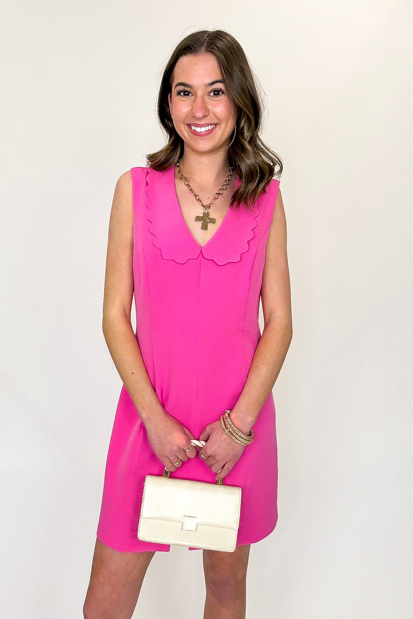 Scalloped Peter Pan Collar Dress