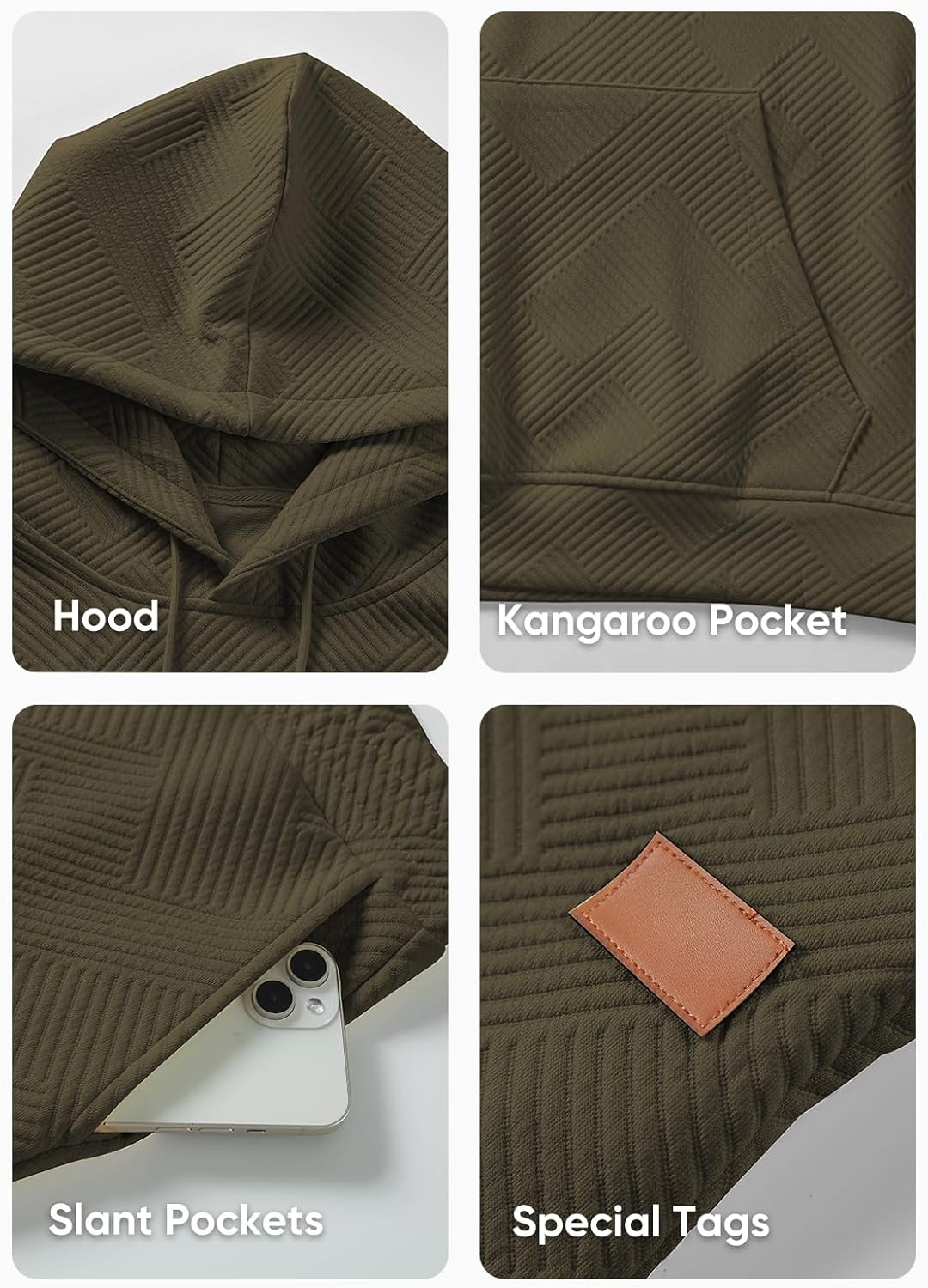 Mens 2 Piece Jacquard Sweatsuit Outfits Hoodie Sweatshirt & Joggers Sweatpants Set Tracksuit