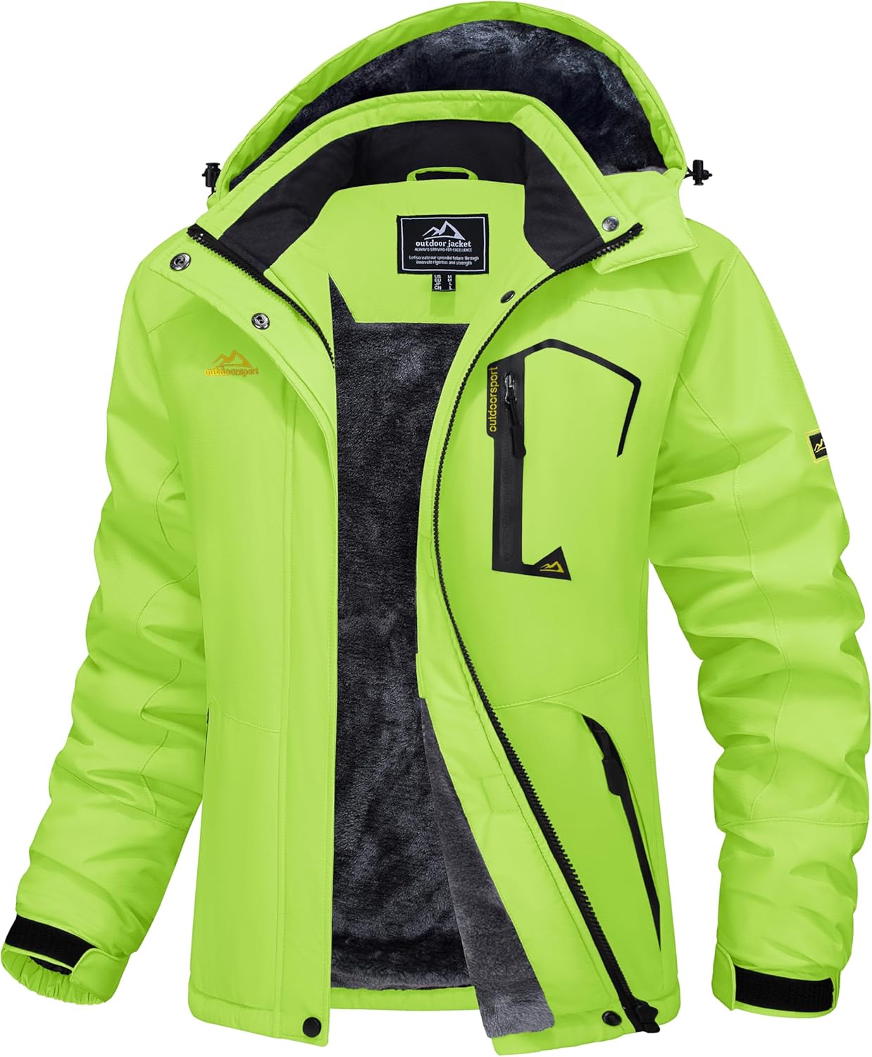 Ski Jacket Waterproof Insulated Snow Coat with Hood
