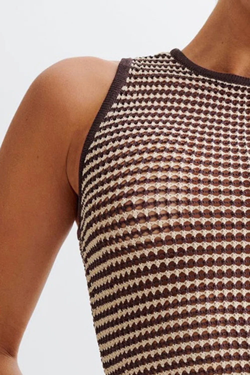 Stripe Knit Tank Top