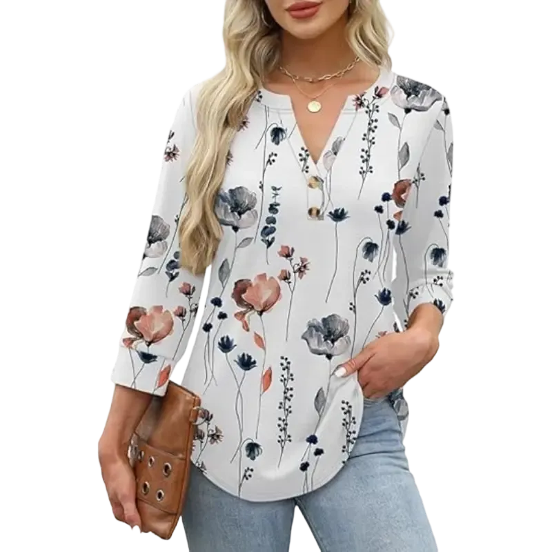 Womens Tops 3/4 Sleeve Heley Shirts