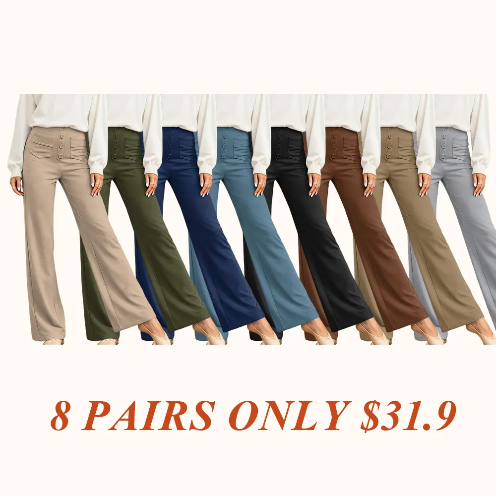 Women's High Waist Casual Pants