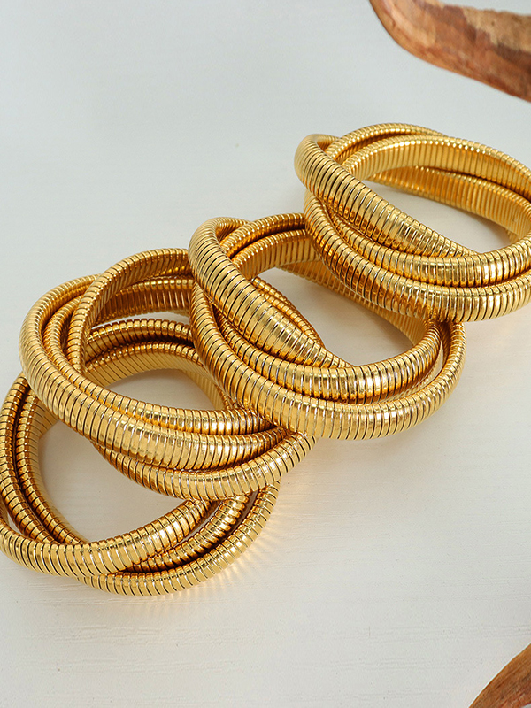 Pleated Solid Color Bracelet Accessories