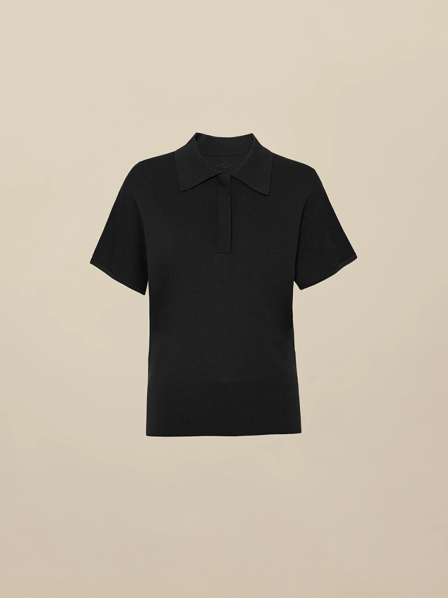 Polo Neck Short Sleeve Knit Shirt