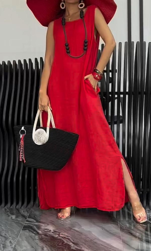 Women's Daliy Casual Comfortable Back Hollow Dress