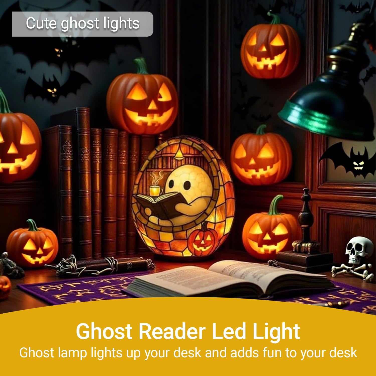 Ghost Reading Book Lamp