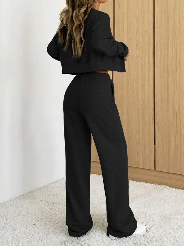 Women's Long Sleeve Jacket & Pants Set